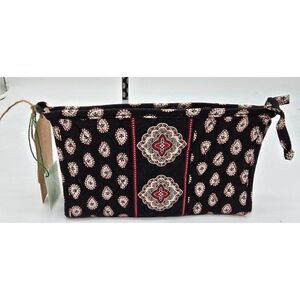 Vera Bradley Black & White Medallion Print Cosmetic Bag